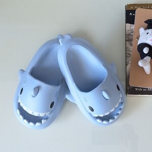 Kids Cloud Shark Slip-On Slides